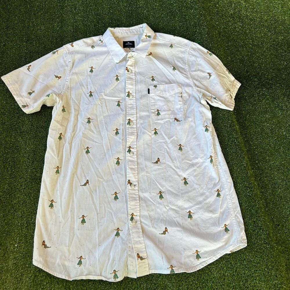 Rip-curl Men's White and Cream Shirt